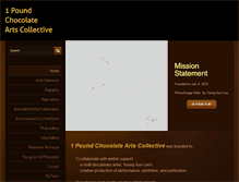 Tablet Screenshot of 1poundchocolateartscollective.com